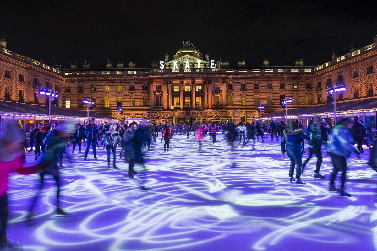 Ice skating Somerset House