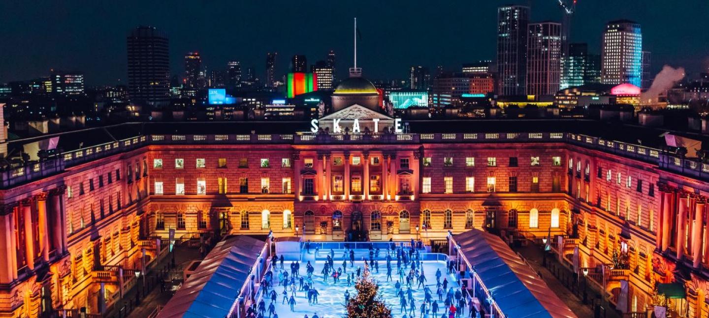 Ice skating returns to Somerset House in London