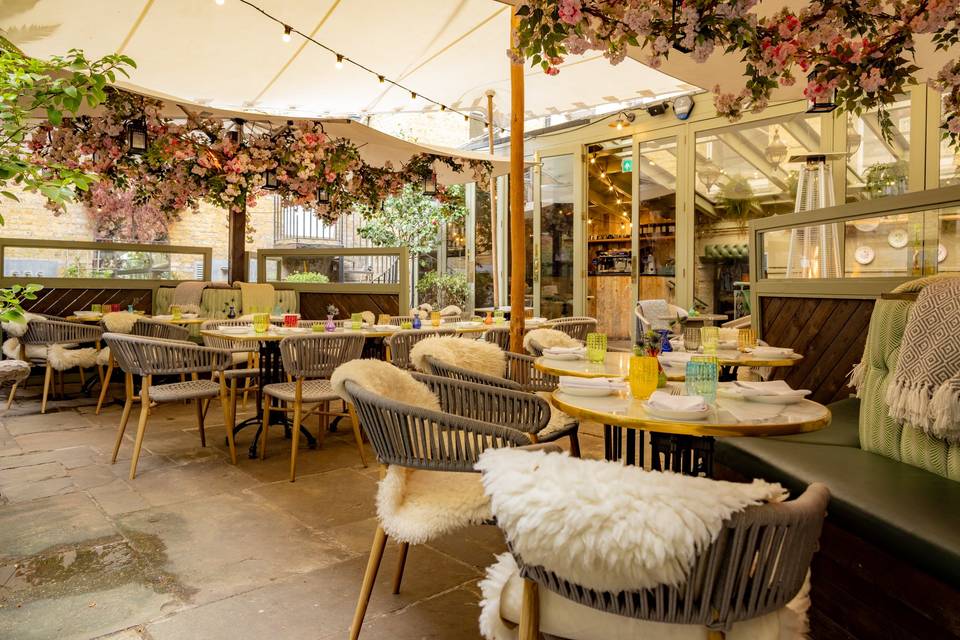 outdoor dining in London