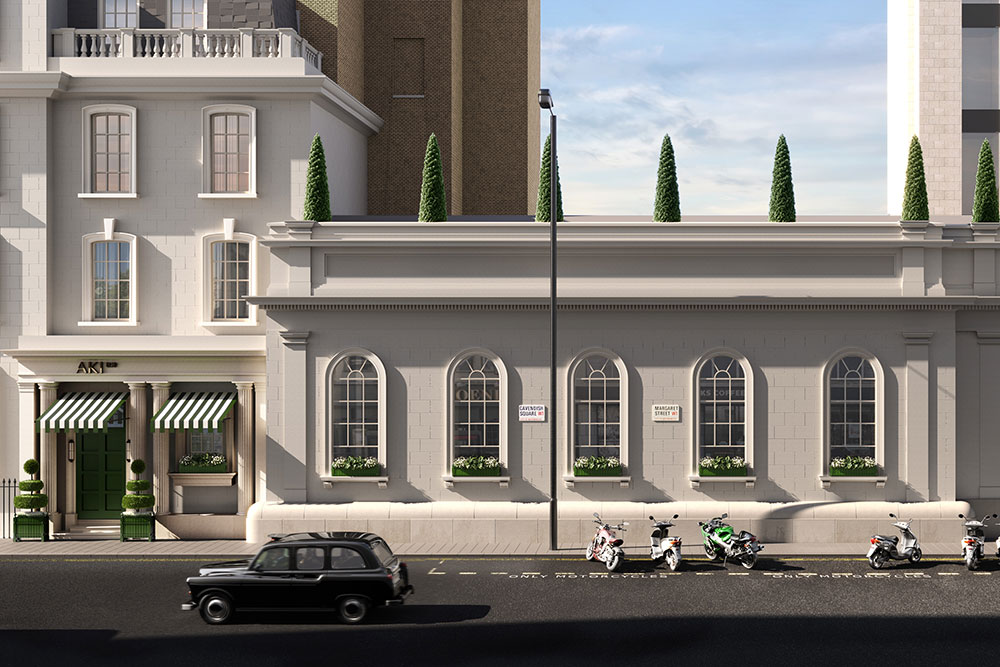A bank transforms into a Japanese restaurant at Aki