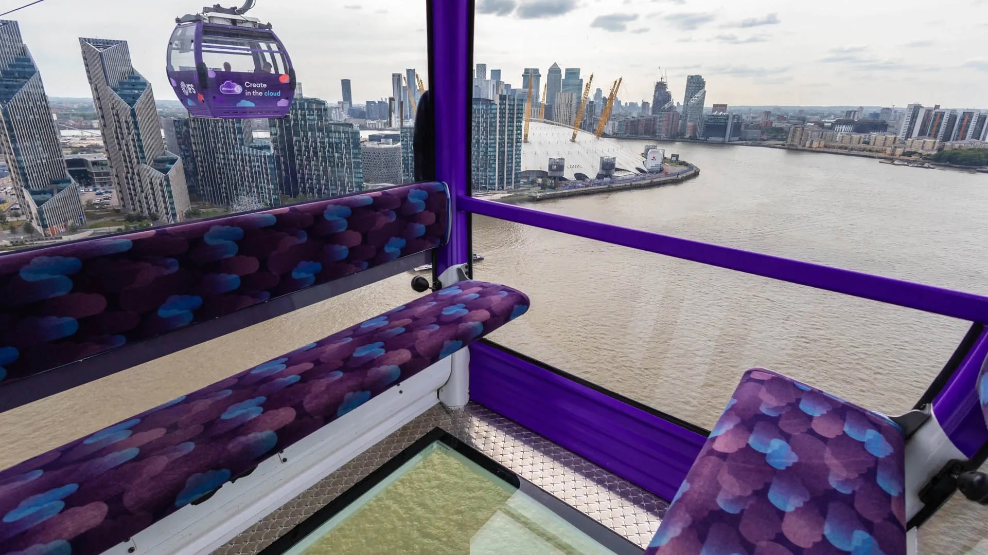 London&#8217;s IFS Cloud Cable Car launches glass-floor cabins