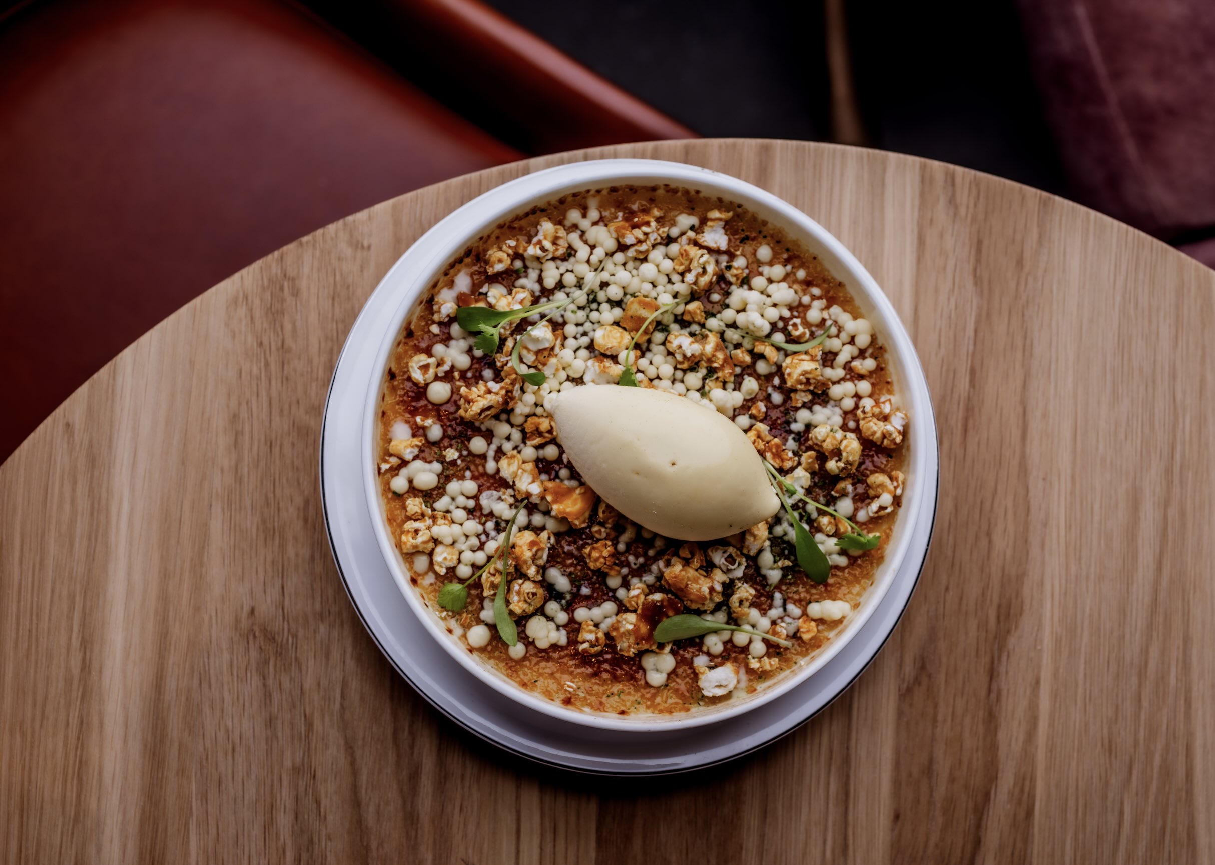 Popcorn Creme Brulee