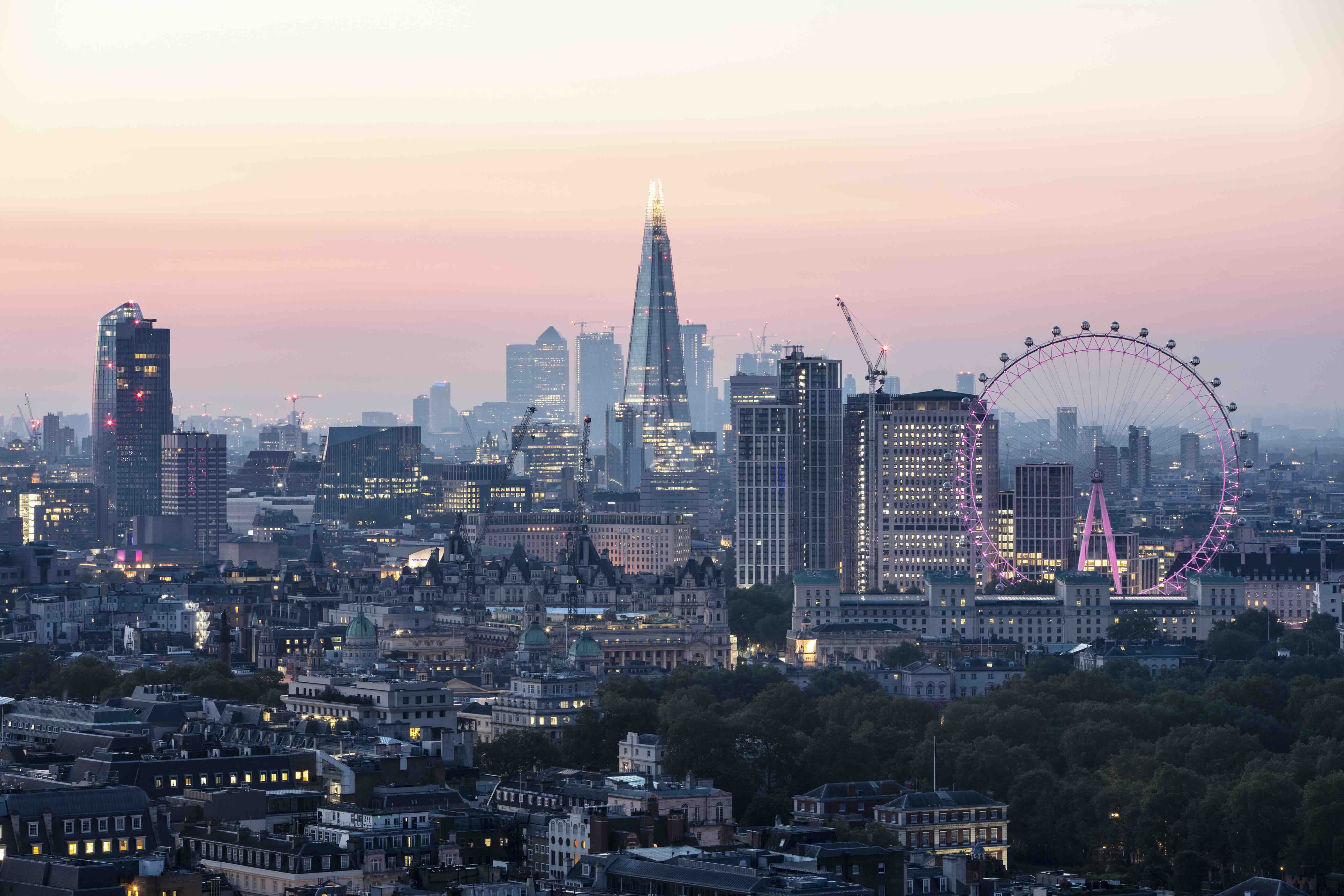 City views over the UK capital