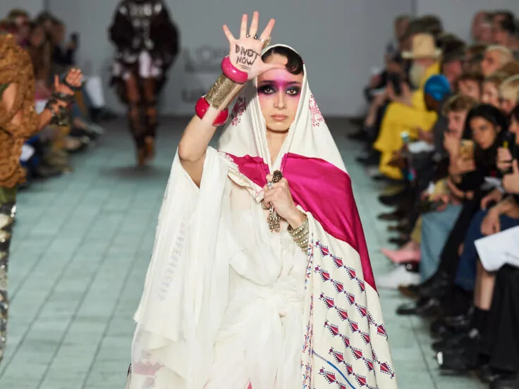London Fashion Week: Ayham Hassan on punk, protest and his Palestinian identity