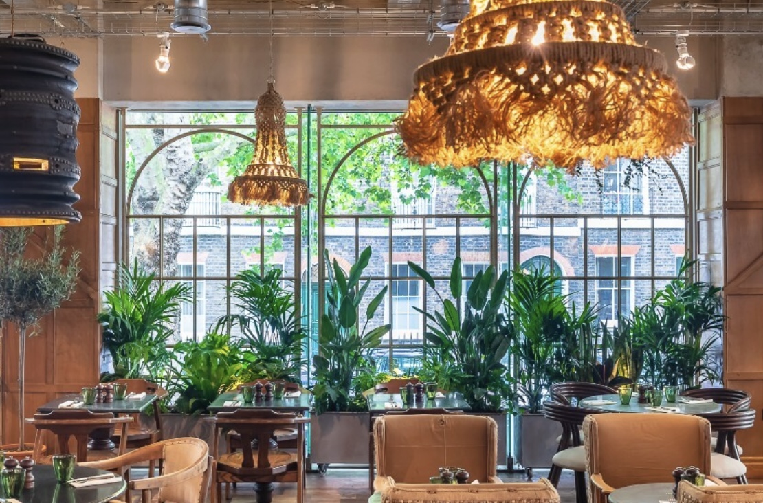 Riding House cafe Christmas Day in London