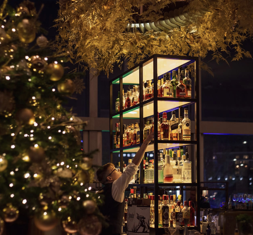 Skylon Christmas Day in London